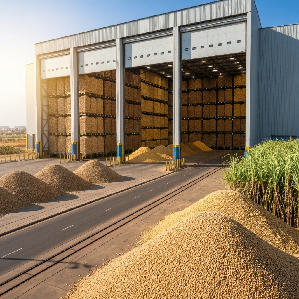 Brazilian agricultural products ready for export